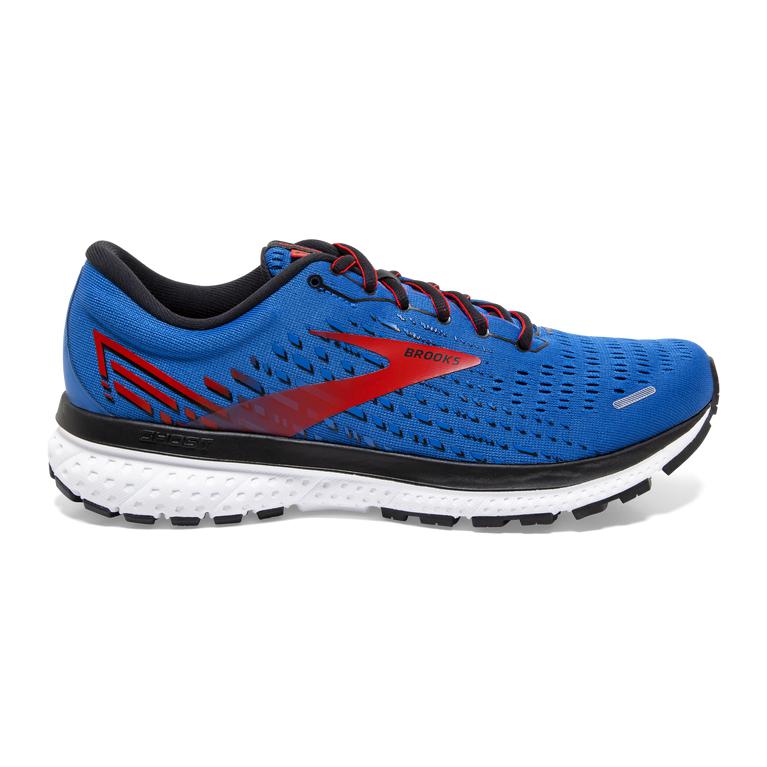 Brooks GHOST 13 Road Running Shoes Mens Online - Blue/Red/White (AZP408915)